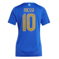 Camiseta Argentina Lionel Messi #10 Visitante Equipación para mujer Copa America 2024 manga corta